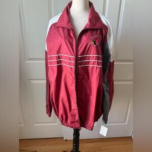 NWT Arizona Cardinals Windbreaker Jacket Size XL
